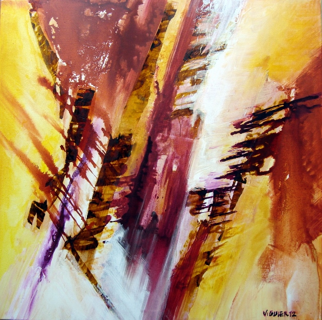 2012 Série émotion 01 Acrylique sur toile  80x80