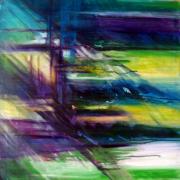 2014 A Fleur d'Eau 01 acrylique et huile sur toile 80x80