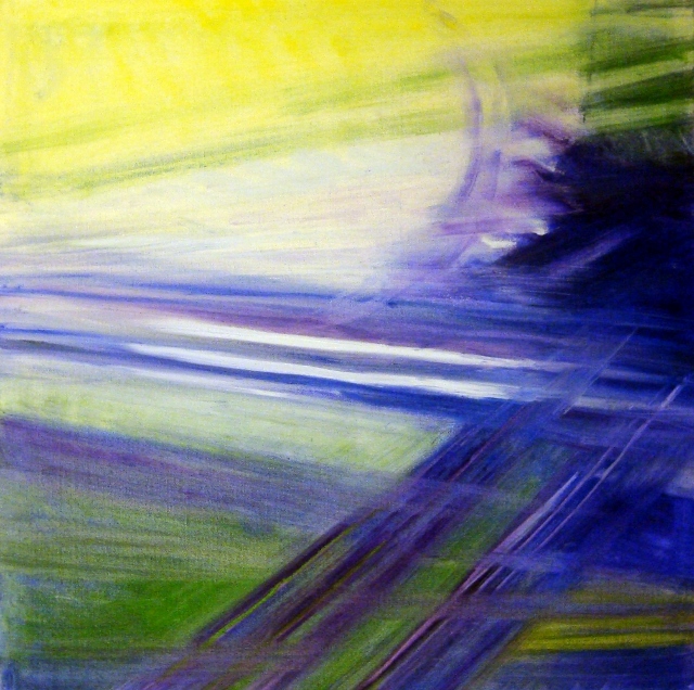 2014 A Fleur d'Eau 06 acrylique et huile sur toile 60x60