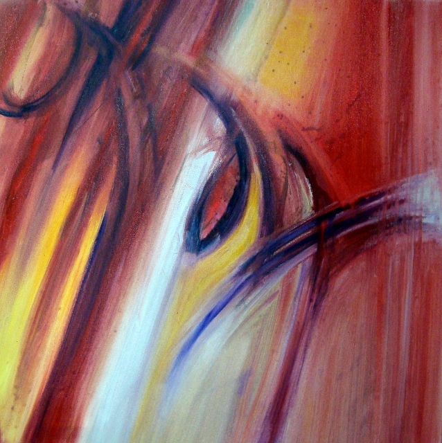 2014 Interlude 05 Acrylique et huile sur toile 60x60