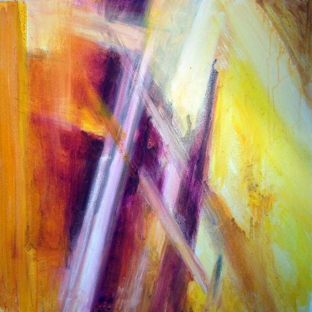 2014 Temps déplié 05 Acrylique et huile sur toile 60x60