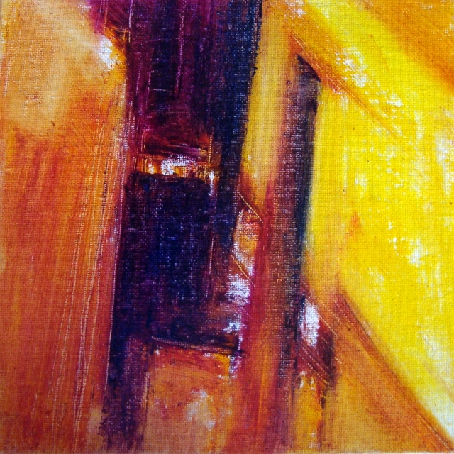 2014 Temps déplié 12 Acrylique et huile sur carton entoilé 20x20