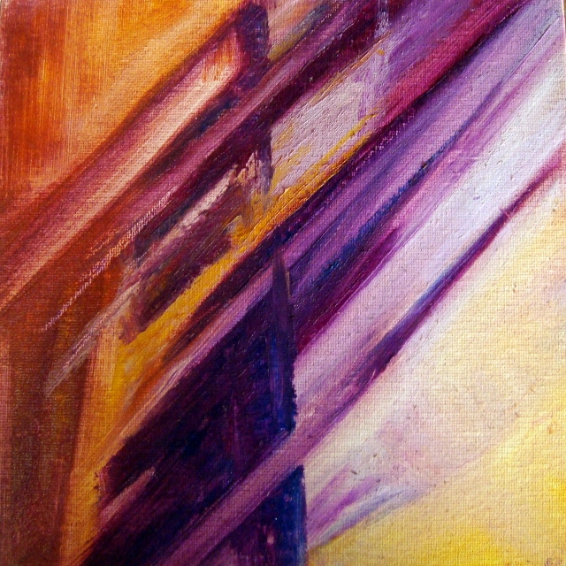 2014 Temps déplié 13 Acrylique et huile sur carton entoilé 20x20