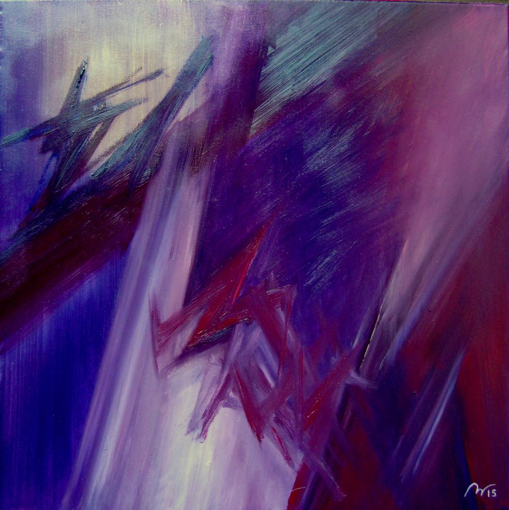 2015-Destin cruel 02 -huile sur toile - 60x60