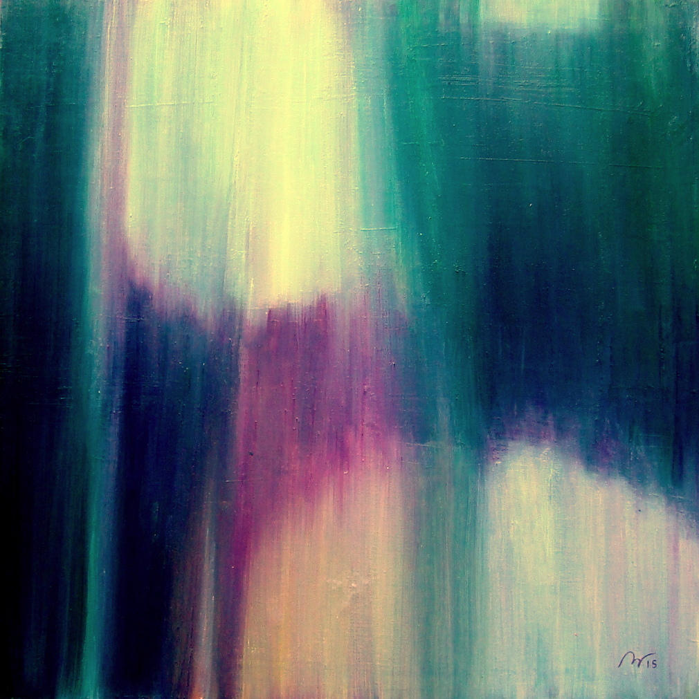 2015-Vert sombre 01 -huile sur toile - 70x70