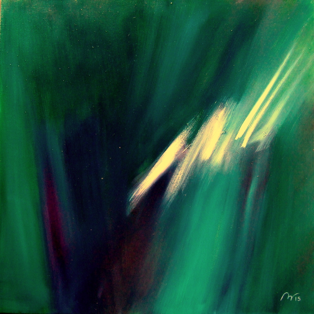 2015-Vert sombre 05 -huile sur toile - 60x60