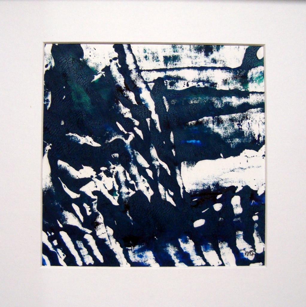 2018 A Fleur d'Eau Monotype Huile sur papier 20x20 (3)