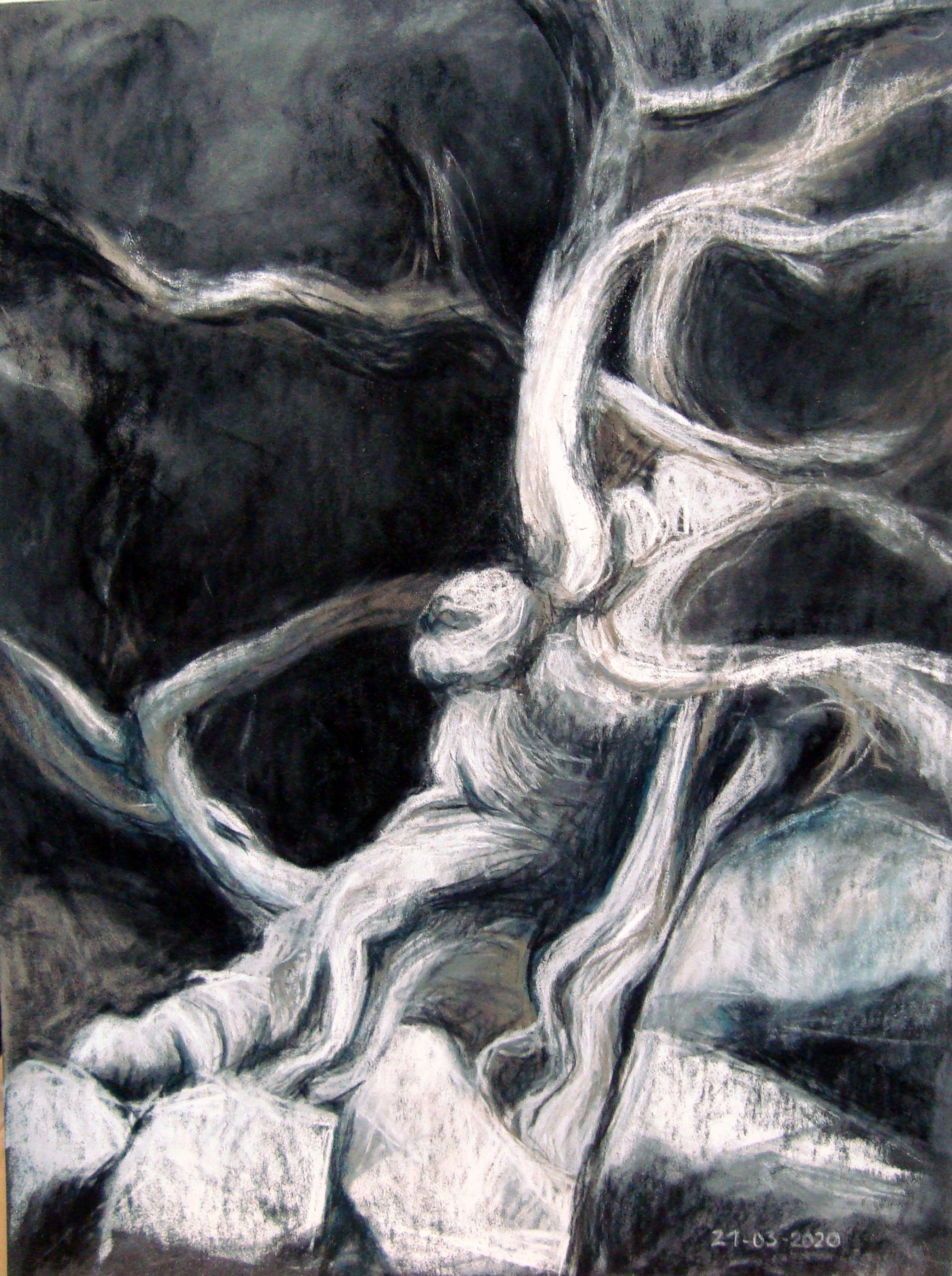 Arbre pastel sec 2020