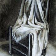 Chaise drapee fusain 2020