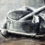 Nature morte -fusain 5-12-2015