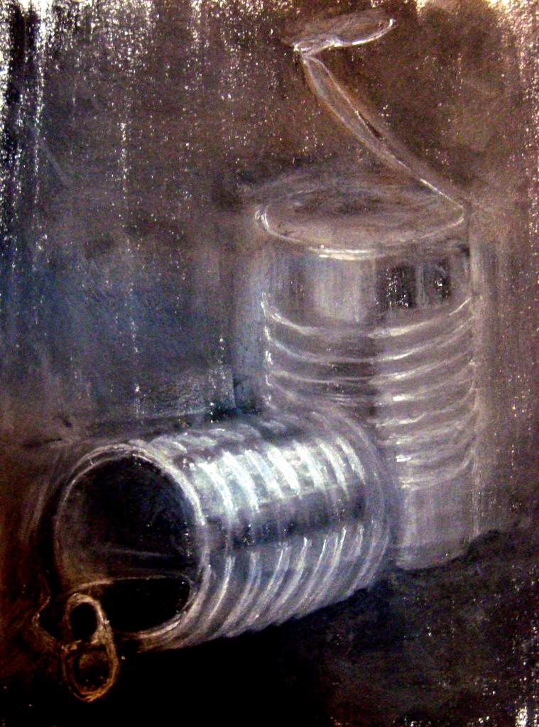 Nature morte  fusain compressé 21-03-2015
