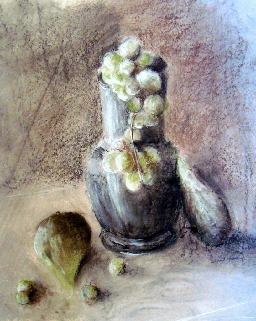 Nature morte -pastels secs-17.11.2015
