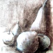 Pommes poires pastels secs  -2017