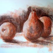 Pommes poires - sanguine - 2017