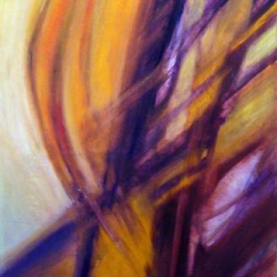 2014 temps déplié 02 Acrylique et huile sur toile 50x100