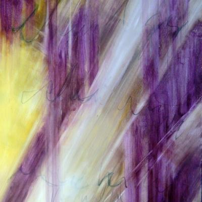 2014 oublis 00 (1) acrylique, huile et fusain sur toile  50x100